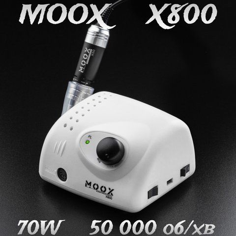 Фрезер Moox X800 50тис. об/хв, 70W білий (для манікюру і педикюру) moox_x800_white фото