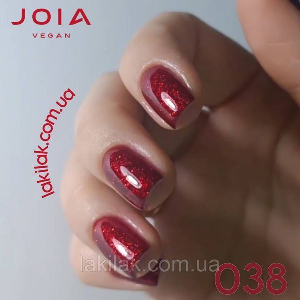 Гель-лак JOIA vegan 038 вишневый с шимером, 6 мл joia038 фото