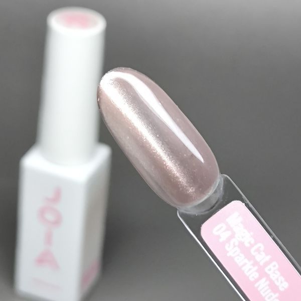 База для ногтей JOIA vegan Magic Cat Base 04 Sparkle nude (с эффектом кошачьего глаза) 8мл joia_magic_cat_base_04 фото