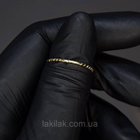 Каблучка #56 для фото нігтів (манікюру) колір золото kilce56 фото