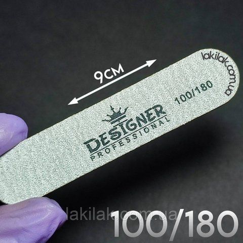 Мини-пилка для ногтей 100/180 прямая Designer Professional pilka_design_mini_80/100 фото