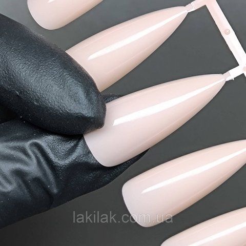 Гелеві тіпси для нарощення №2 бежеві 24шт (середній стилет) tips_gel_color_02_24 фото