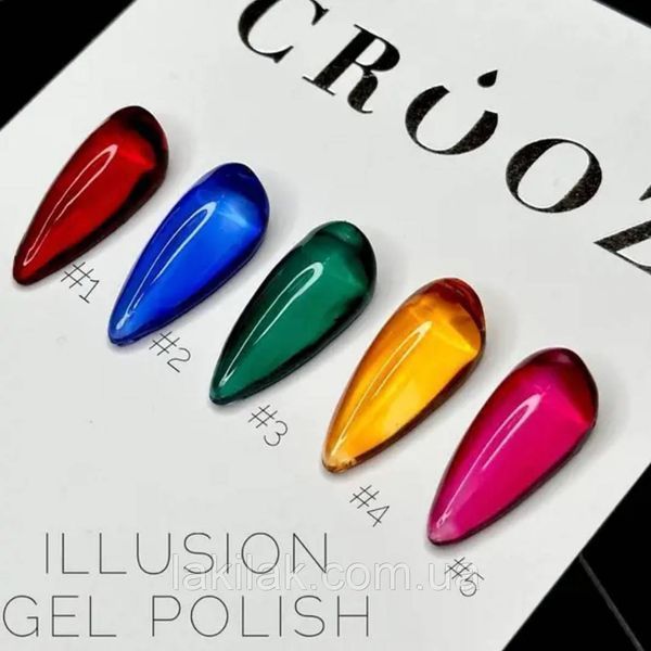 Витражный гель-лак Crooz Illusion 01 (красный) 8мл crooz_illusion_01 фото