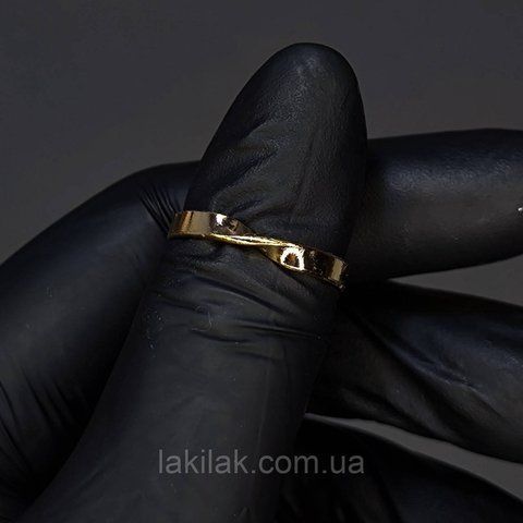 Каблучка #57 для фото нігтів (манікюру) колір золото kilce57 фото