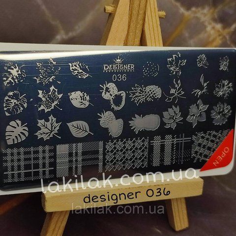 Пластина 036 для стемпінгу Designer Professional (12х6см) plastina_designer_036 фото