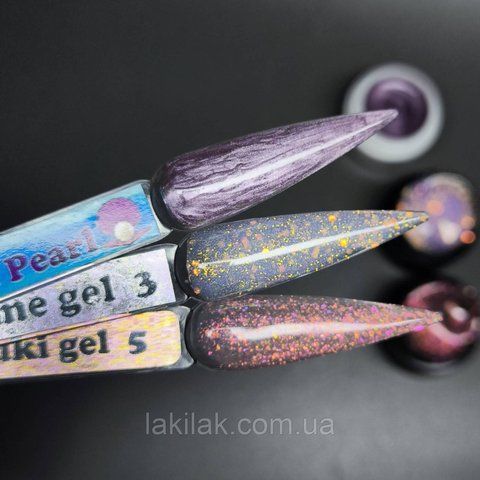 Микс гелей для наращивания ногтей №6 по 5мл (3шт) gel_nabir_mix_06 фото