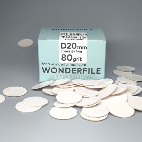 Змінні файли 80гріт для пододиску 20мм Wonderfile (50шт) wonderfile_disc_file_80 фото