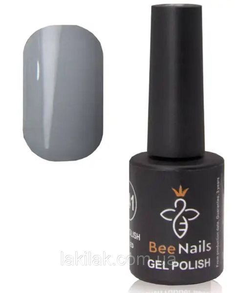 Гель-лак для нігтів Bee Nails 078 (блакитно-сірий) 8мл bee_nails_078 фото