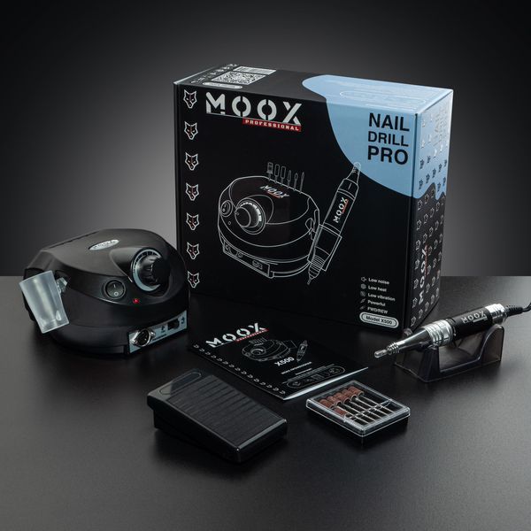 Фрезер для манікюру MOOX X500 65W 45тис. об/хв (чорний) frezer_moox_x500_black фото