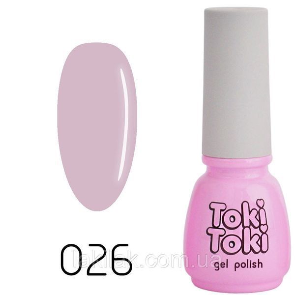 Гель-лак Toki-Toki № 026 запорошений світло-ліловий 5мл tokitoki_026 фото