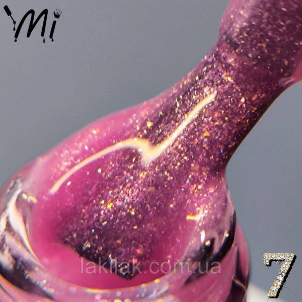 Жидкий полигель Мі OPAL #7 темно-розовый с шиммером 8мл lp_mi_opal_07_50ml фото