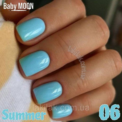 Гель-лак BABY MOON Summer №06 блакитний, 6 мл baby_moon_summer_06 фото