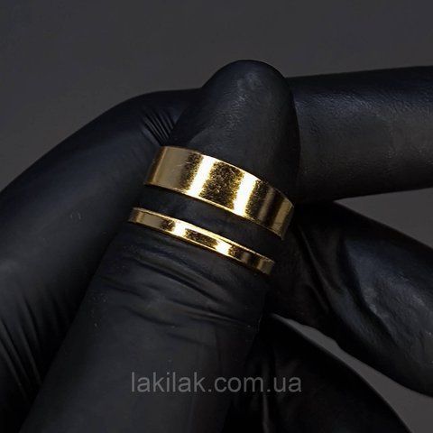 Каблучка #58 для фото нігтів (манікюру) колір золото kilce58 фото