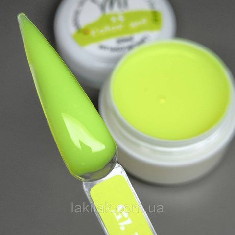 Гель для нарощення нігтів Mi Color Gel 15 (неоново-жовтий) 5мл gel_mi_color_15_30ml фото