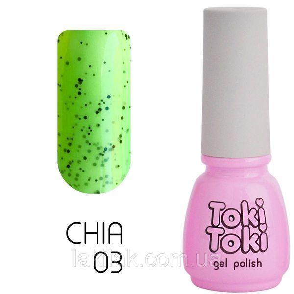 Гель-лак Toki-Toki Chia 03 зелений лайм 5мл tokitoki_chia_03 фото