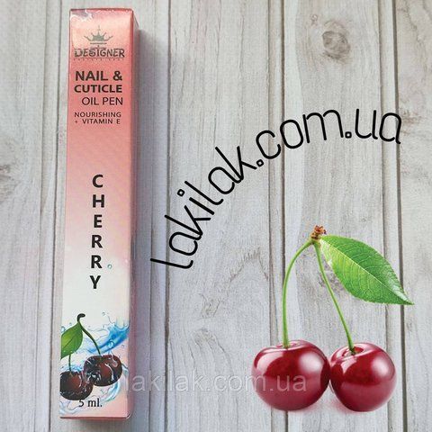 Олія-олівець для кутикули Designer Вишня 5мл oil_pen_cherry_5ml фото