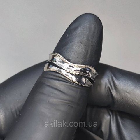 Каблучка #59 для фото нігтів (манікюру) колір срібло kilce59 фото