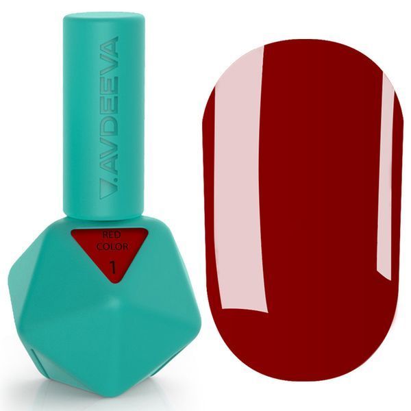 Гель-лак Victoria Avdeeva Red Color 01 (класичний червоний) 12 мл HEMA & TPO FREE avdeeva_red_color_01 фото