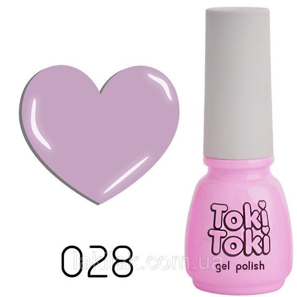 Гель-лак Toki-Toki № 028 сіро-бузковий 5мл tokitoki_028 фото