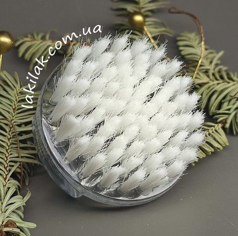 М'яка прозора щітка для видалення пилу з нігтів Designer brush_round_clear фото