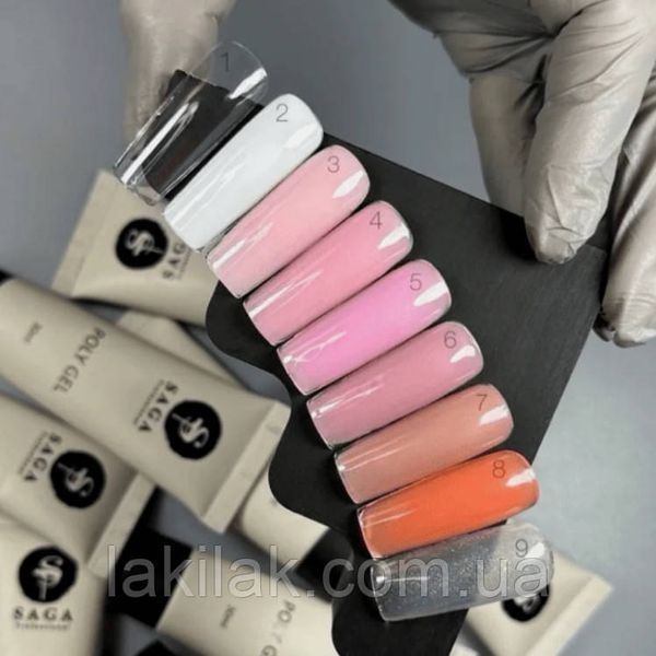 Полігель Saga Poly Gel №02 (білий) в тюбику 30мл polygel_saga_02 фото