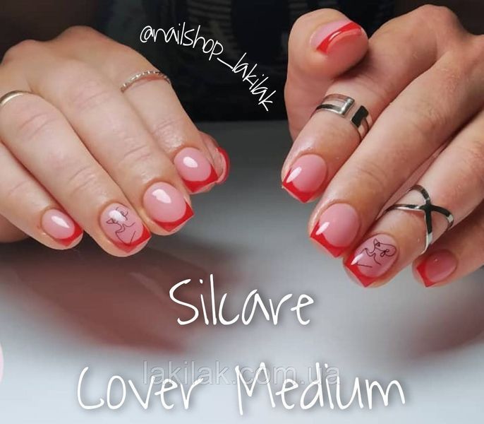Гель для наращивания ногтей Польша Cover Medium 5мл gel_silcare_cov_med_50ml фото