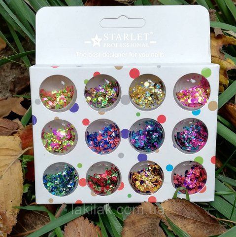 Набор конфетти Starlet Professional (12баночек) decor_nabir_confetti_12pc фото