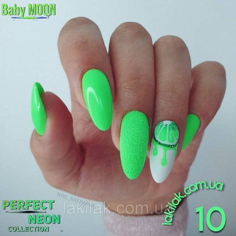 Гель-лак BABY MOON Perfect Neon №10 блідо-салатовий, 6 мл baby_moon_neon_10 фото