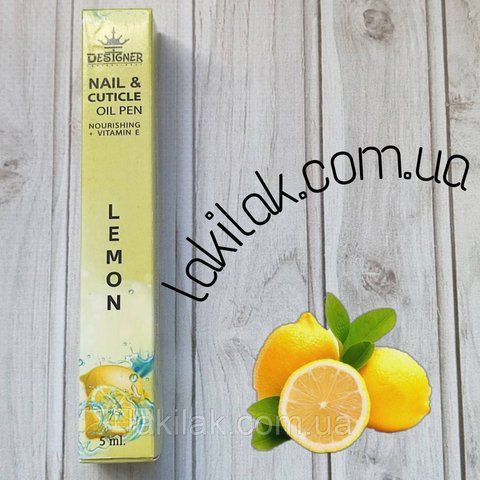 Олія-олівець для кутикули Designer Лимон 5мл oil_pen_lemon_5ml фото