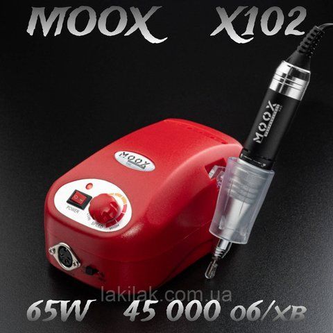 Красный фрезер Moox X102 45тис. об/мин, 65W для маникюра и педикюра moox_x102_red фото