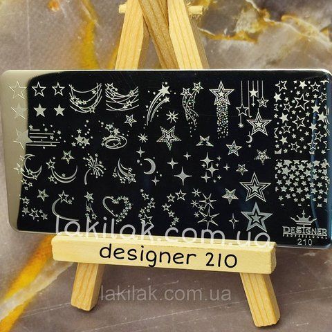 Пластина 210 для стемпинга Designer Professional (12х6см) plastina_designer_210 фото