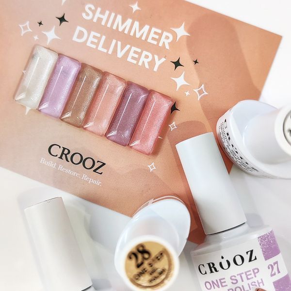 Однофазний гель лак Crooz One Step Gel Polish №30 (світло-ліловий відтінок із ніжними блискучими переливами) 8мл crooz_onestep_30 фото
