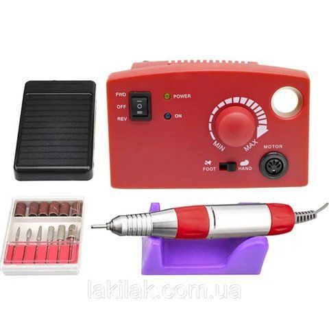 Фрезер для манікюру Nail Drill ZS-602 65W 45тис. об/хв (червоний) frezer_zs-602_red фото