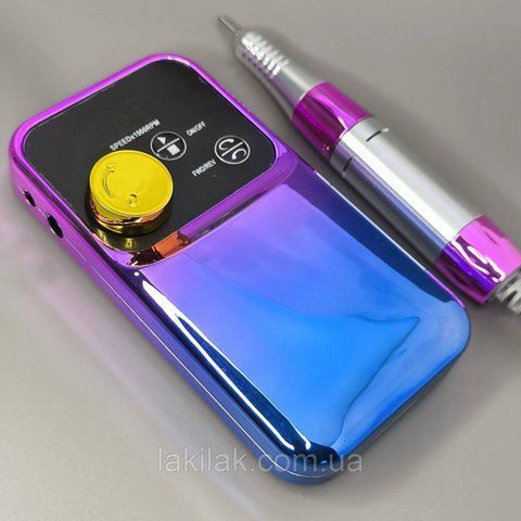 Фрезер для маникюра на акумуляторе EN-102 20W 30тыс.оборотов/мин (сине-малиновый) en102_blue фото