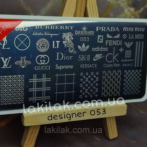 Пластина 053 для стемпінгу Designer Professional (12х6см) plastina_designer_053 фото