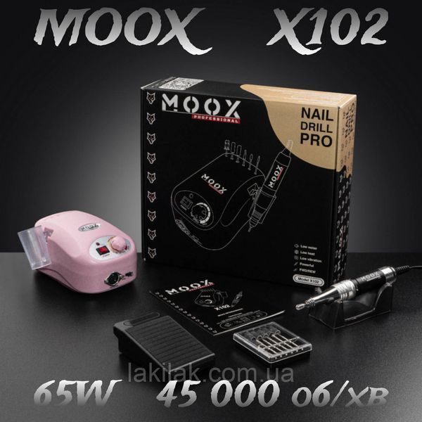 Рожевий фрезер Moox X102 45тис. об/хв, 65W для манікюру і педикюру moox_x102_pink фото