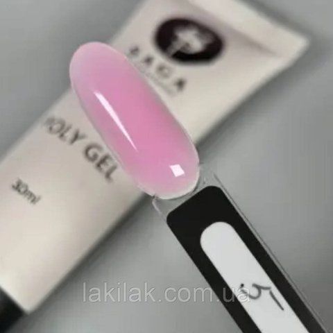 Полигель Saga Poly Gel №05 (розово-лиловый) в тюбику 30мл polygel_saga_05 фото