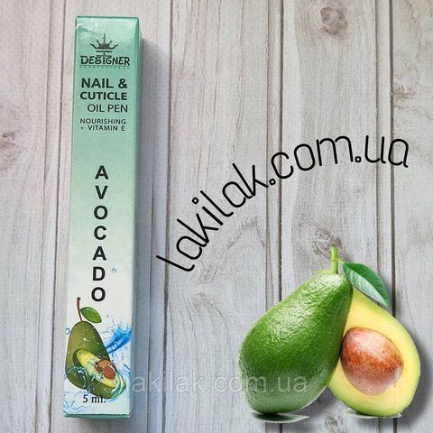 Олія-олівець для кутикули Designer Авокадо 5мл oil_pen_avocado_5ml фото