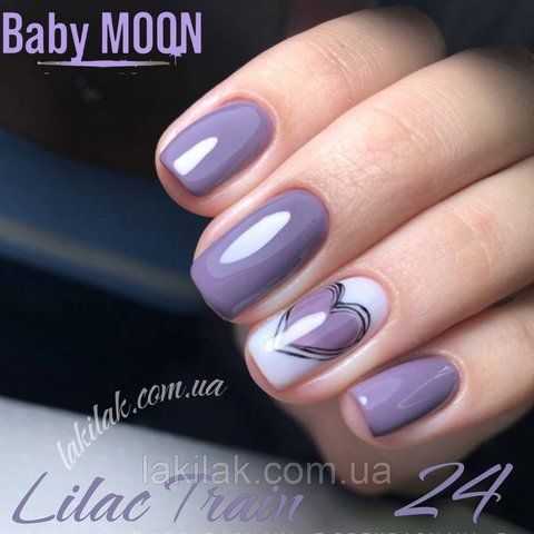 Гель-лак BABY MOON Lilac Train №24 пастельный фиолетовый, 6 мл baby_moon_lilac_24 фото