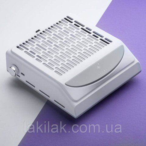 Настольная маникюрная вытяжка Bucos Cyclone V2 100W с многоразовым HEPA фильтром, белая vyt_cyclone_v2_white фото