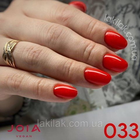 Гель-лак JOIA vegan 033 червоний, 6 мл joia033 фото