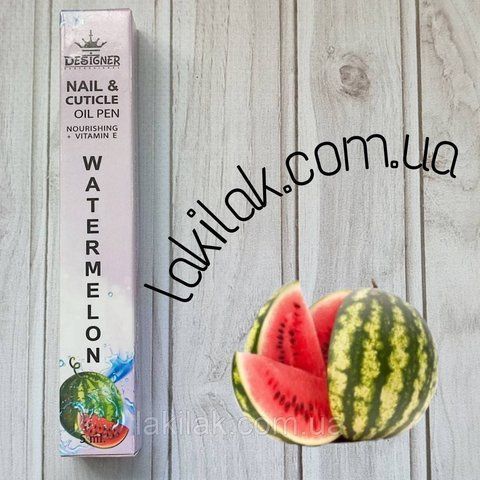Олія-олівець для кутикули Designer Кавун 5мл oil_pen_watermelon_5ml фото