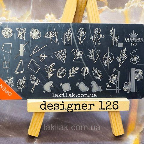 Пластина 126 для стемпинга Designer Professional (12х6см) plastina_designer_126 фото