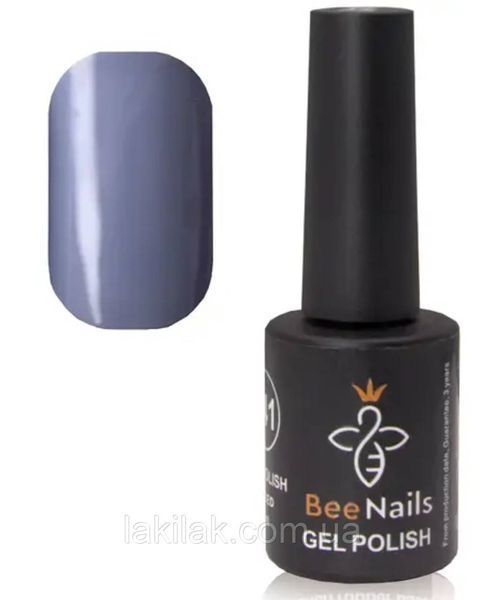 Гель-лак для нігтів Bee Nails 086 (блакитний з сірим підтоном) 8мл bee_nails_086 фото
