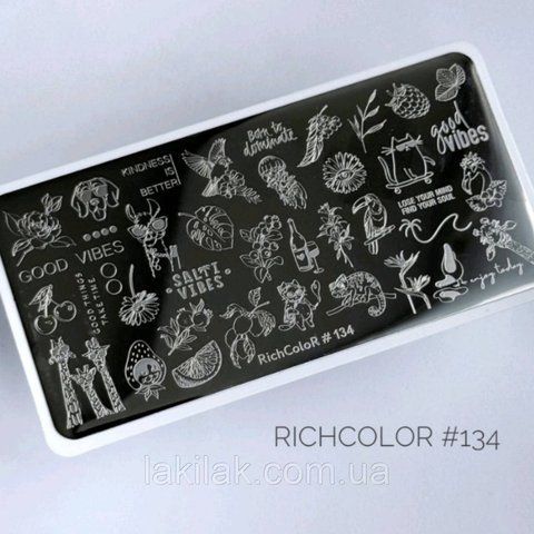 Пластина 134 для стемпинга RichColor (12х6см) plastina_richcolor_134 фото