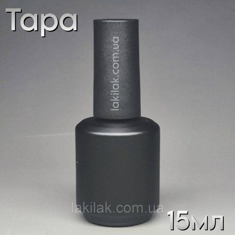 ТАРА пляшка 15мл з пензликом (пляшка чорна, кришка чорна) bottle_black_black_15ml фото