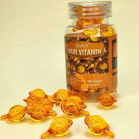 Капсули для волосся Sevich Hair Vitamin With Ginseng & Honey Oil (женьшень и мед) kapsula_orange фото