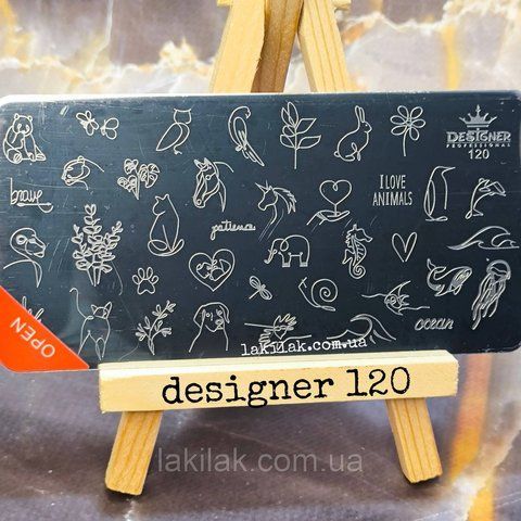 Пластина 120 для стемпинга Designer Professional (12х6см) plastina_designer_120 фото