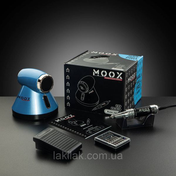 Синій фрезер Moox X804 55тис. об/хв, 80W для манікюру і педикюру moox_x804_blue фото