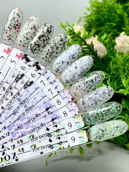 Топ Crooz Dots Top №05 (с разноцветными декоративными частичками) 8мл top_crooz_dots_04 фото